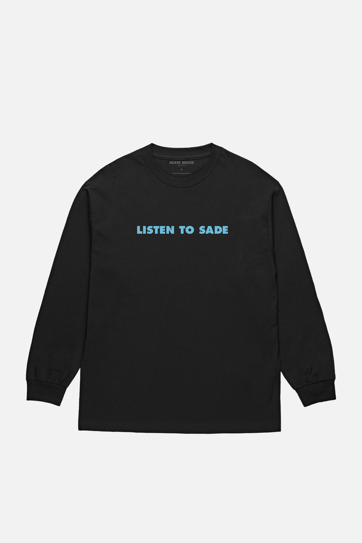 トップス Skate Muzik / Listen to Sade l/s tee SHAKES — LISTEN TO SADE LONG SLEEVE TEE - BLACK